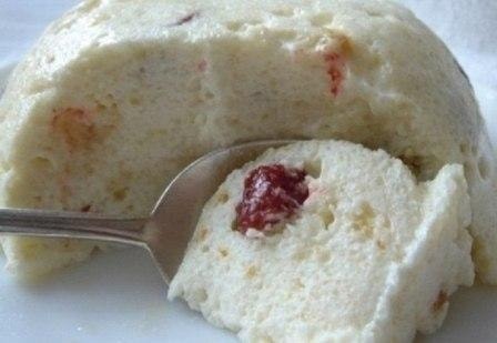 Творожно-яблочное суфле в микроволновке