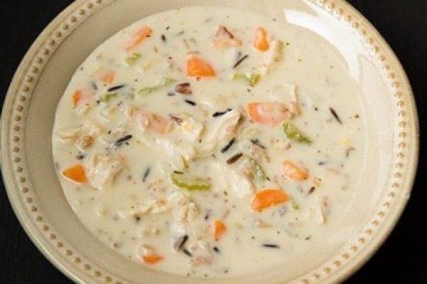 Английский куриный суп с плавленым сыром