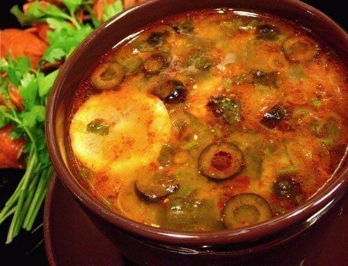 Солянка с колбасой