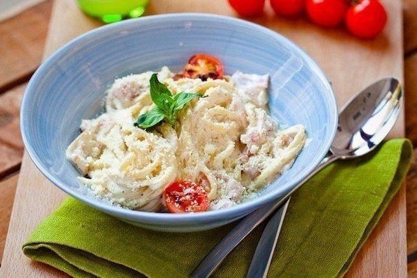 Паста Карбонара со сливками