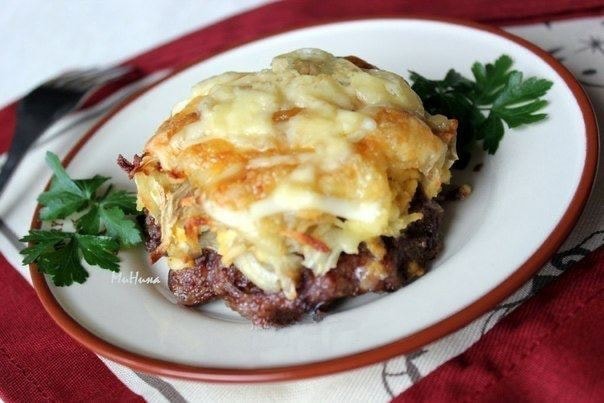 Стожки из мясного фарша