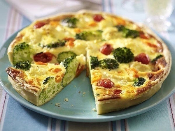 Овощная запеканка с грибами и сыром