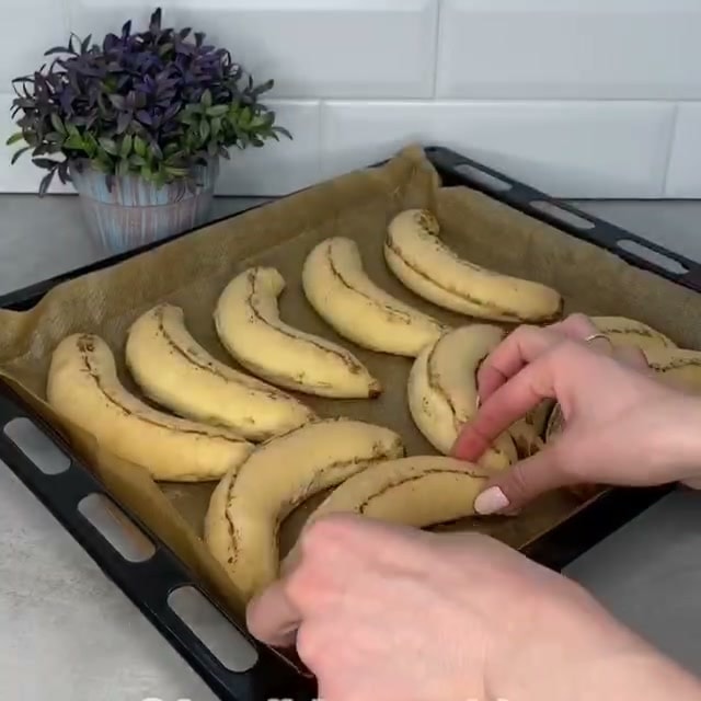 Бананы с творогом