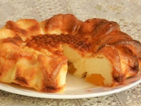 Творожная запеканка с яблоками