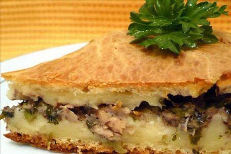 Рыбный пирог на скорую руку