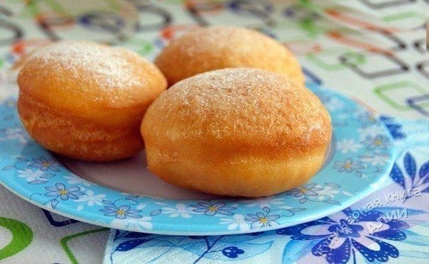Классические домашние пончики с начинкой
