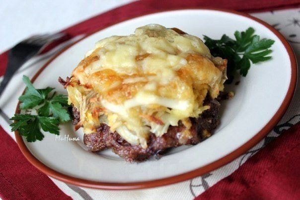 Стожки из мясного фарша