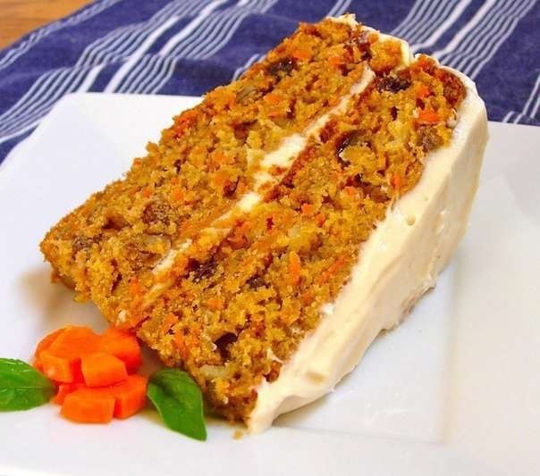 Морковный ПП-пирог
