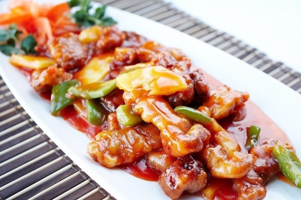 Курица в кисло-сладком соусе по-китайски