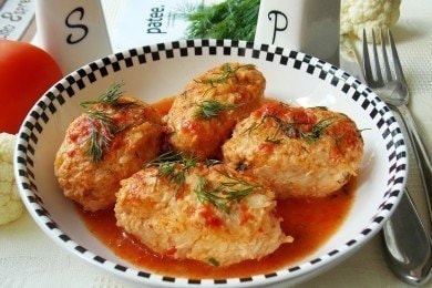 Ленивые голубцы с геркулесом