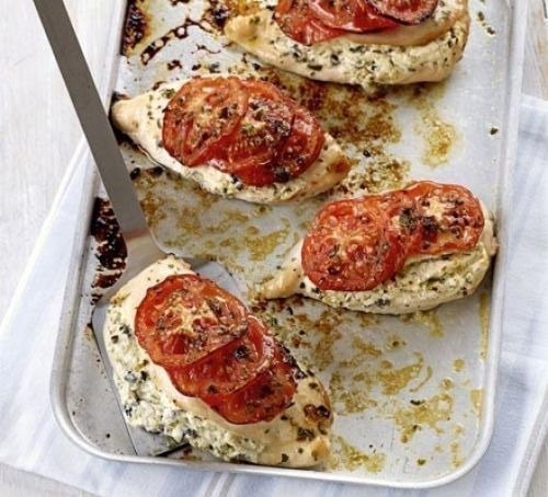 Фаршированная курица по-итальянски