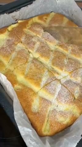 Сладкий пирог с кремом