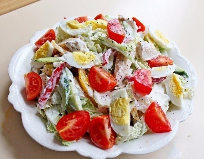 ПП-салат с куриной грудкой Наслаждение
