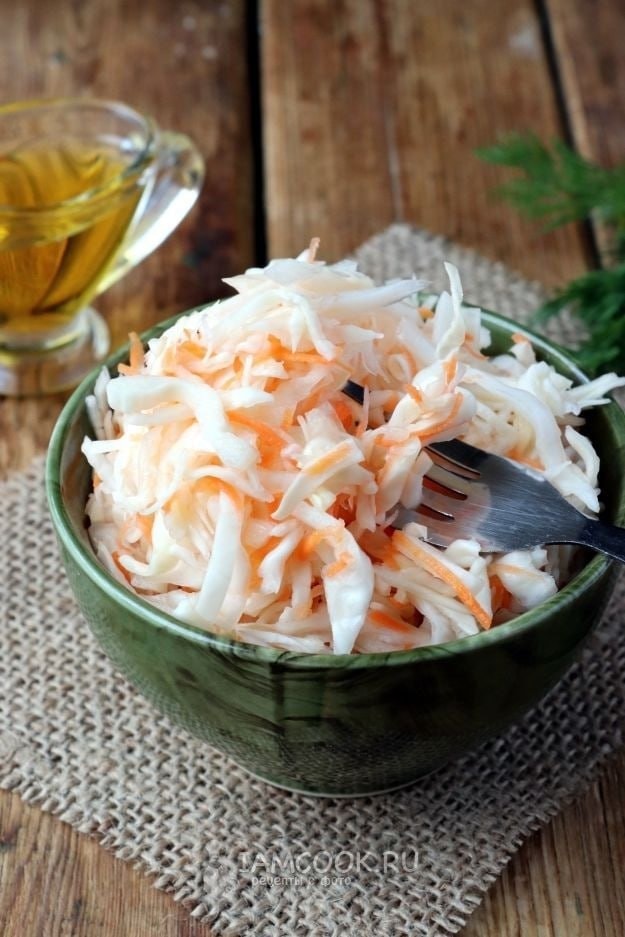 Квашеная капуста с морковью