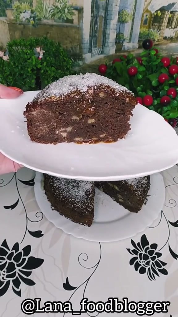 Нежный шоколадно-банановый манник