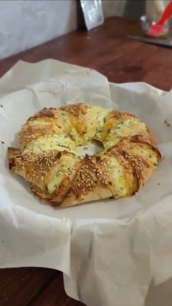Пирог из лаваша с сырно-творожной начинкой