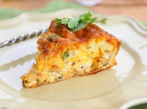 Диетический пирог с курицей и грибами