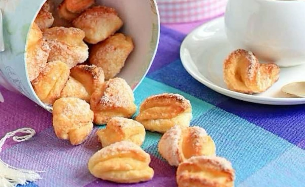 Печенье Ушки из творога