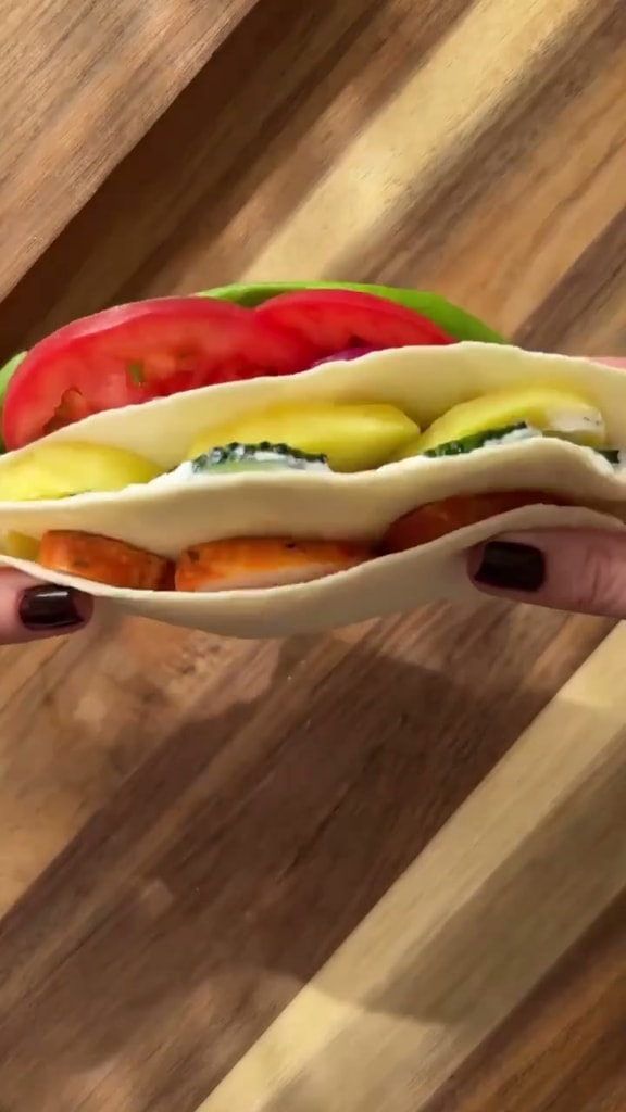 Высокобелковая шаверма с картофелем и курицей