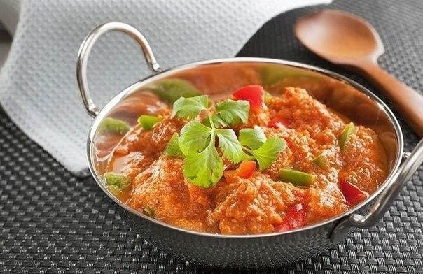Тушеная капуста с грибами и сладким перцем