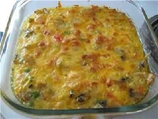 Овощная запеканка с курицей