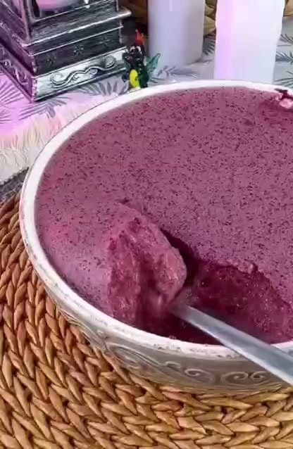 Воздушный мусс из сока и манки