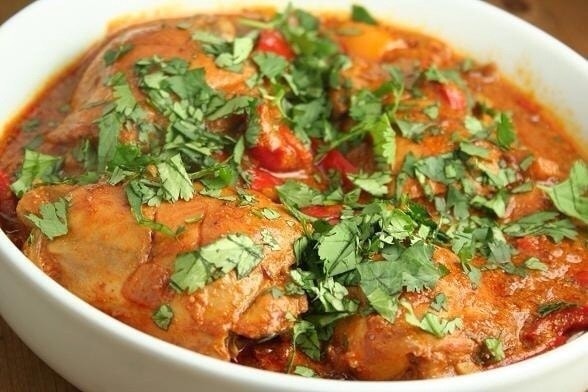 Карри из курицы с апельсиновым соком