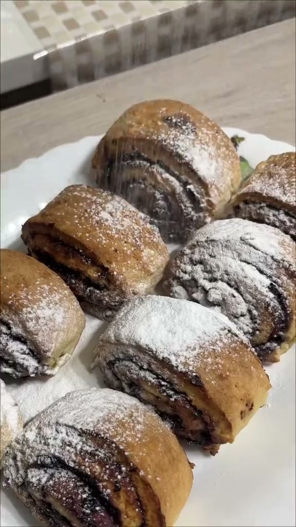 Творожные булочки с вареньем