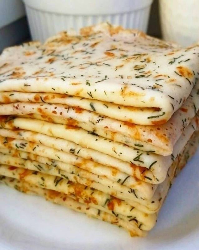 ПП-блины с сыром и укропом