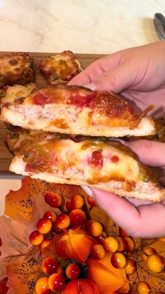 Запеченные мясные бутерброды