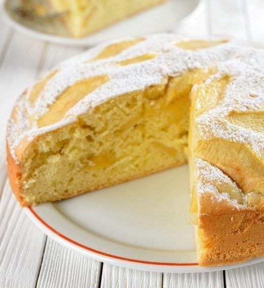 Творожная шарлотка