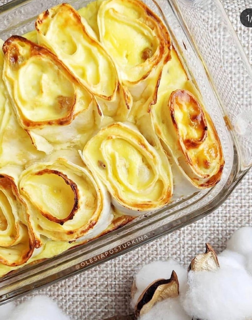 Улиточки с творогом и изюмом