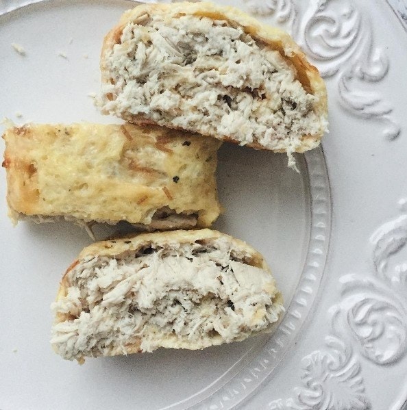 Сырный рулет с курицей