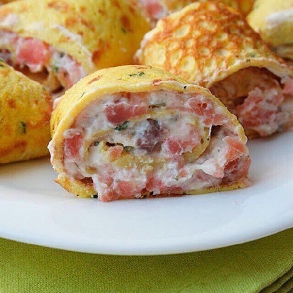 Овсяный ролл с разнообразными начинками