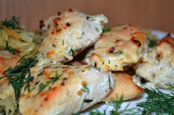 Куриное филе в кефире