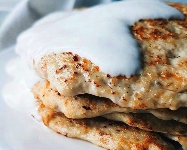 Нежные куриные блинчики с шампиньонами и сыром