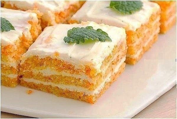 Нежное морковное пирожное