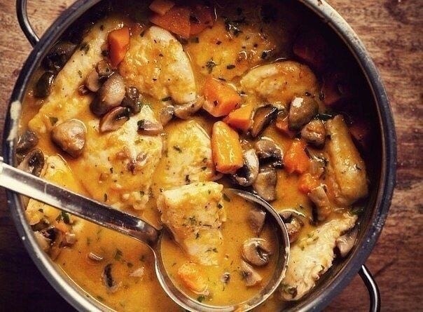 Фитнес-грудка с грибами