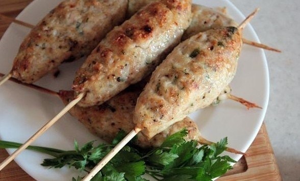 Кебаб из курицы в духовке