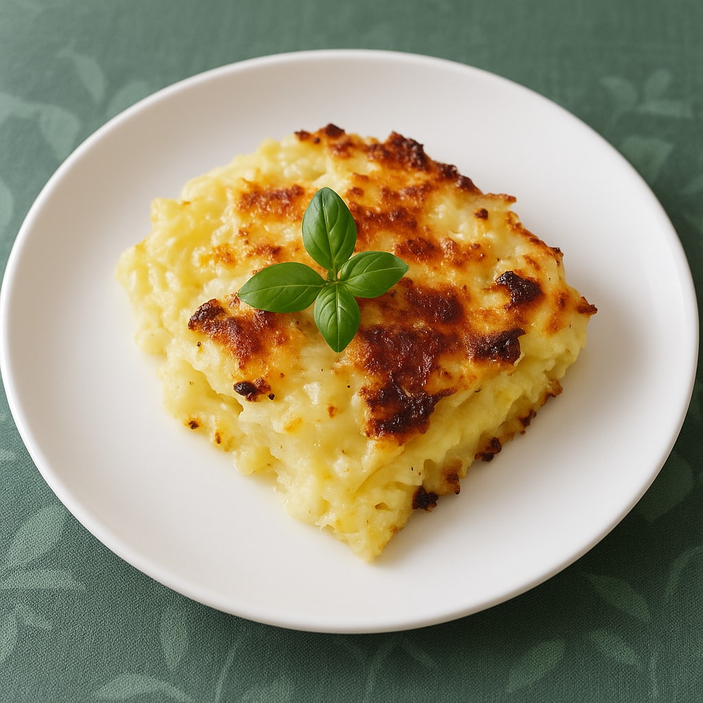 Запеченный картофель в сливках и чесноке (Gratin dauphinoise)