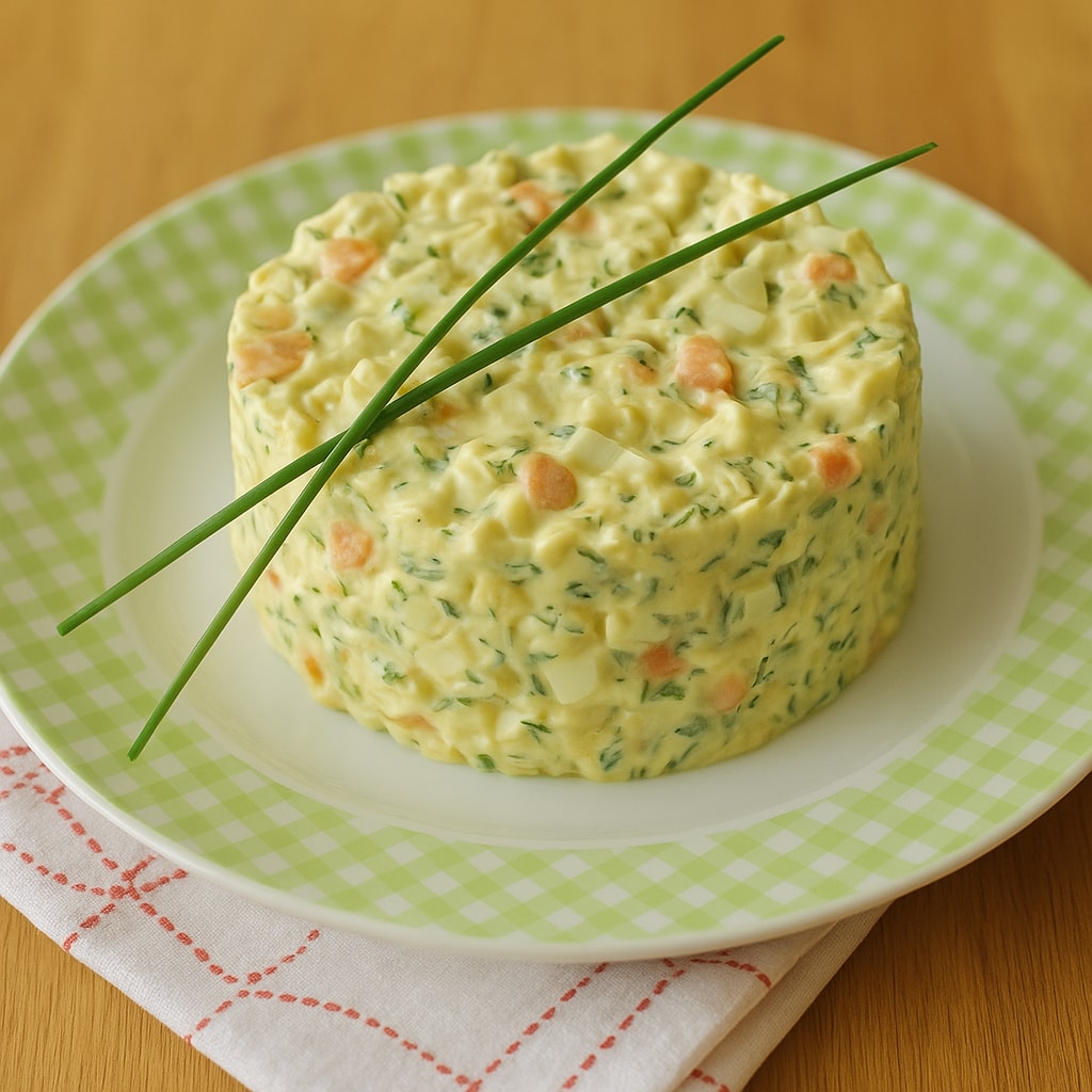 Крабовый салат с огурцом и зеленым луком