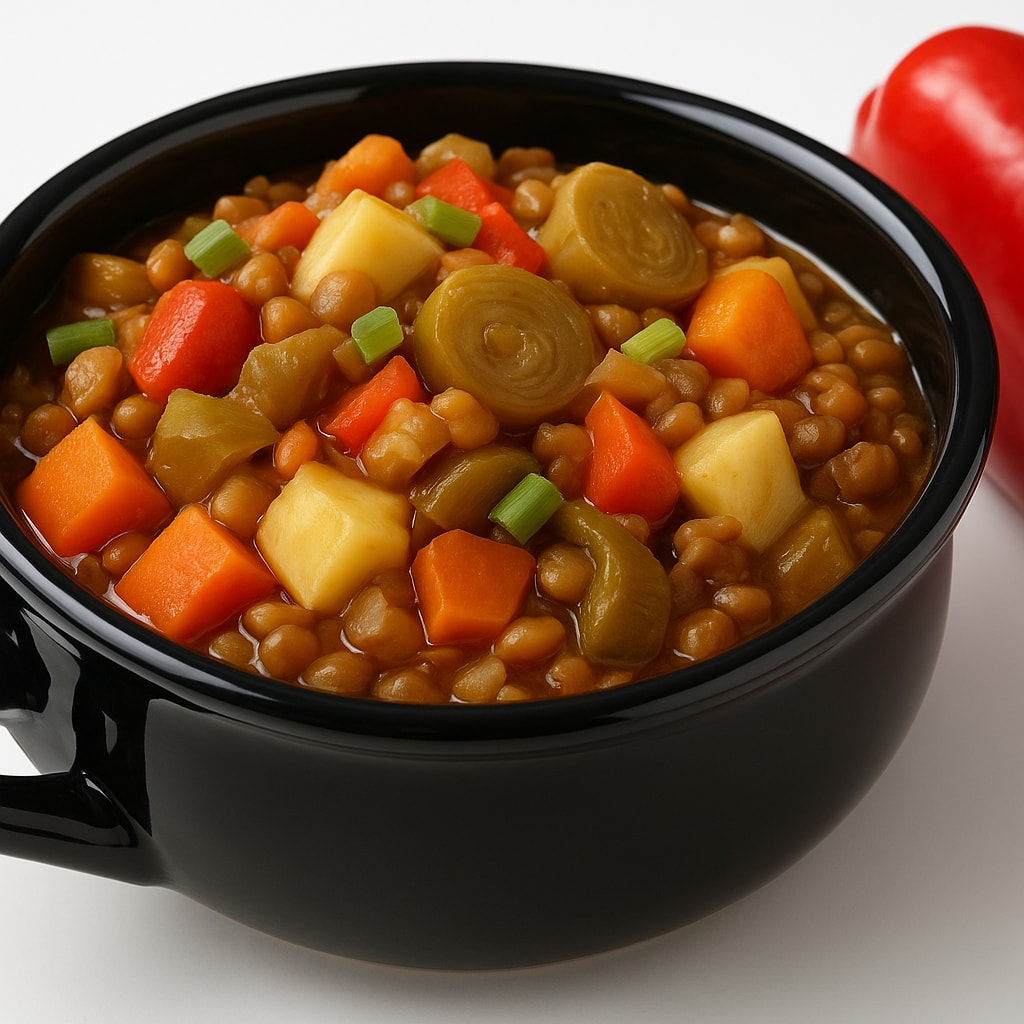 Овощное рагу с курицей