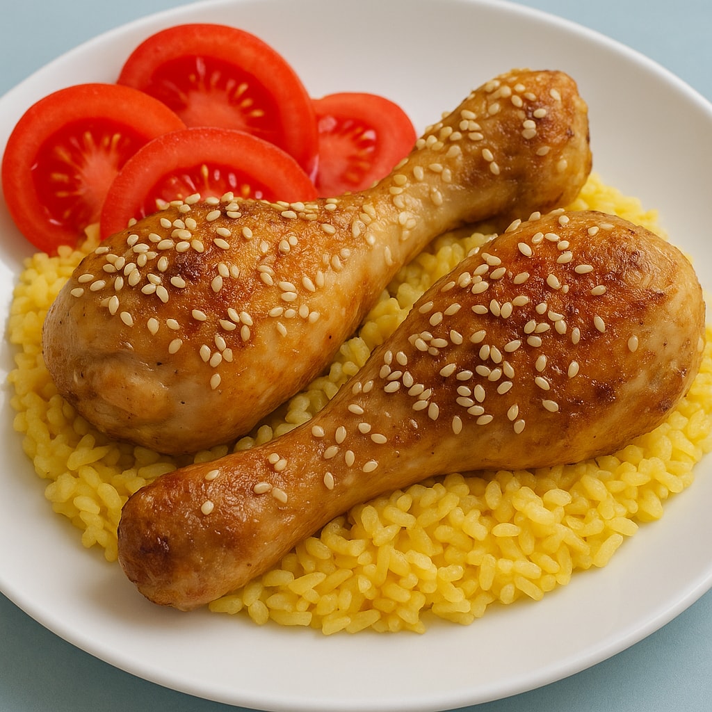 Куриные ножки с кунжутом по-восточному