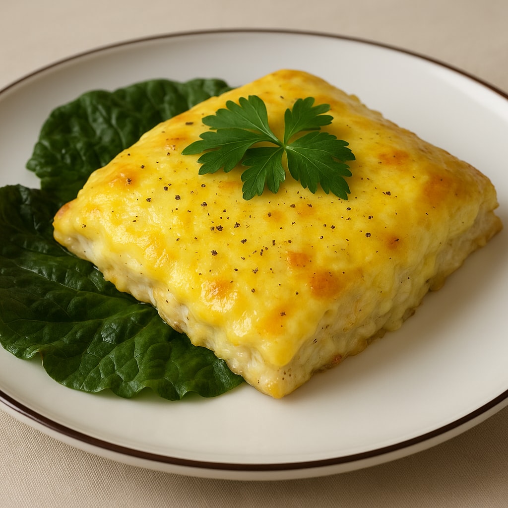 Лазанья с мясным фаршем и пармезаном