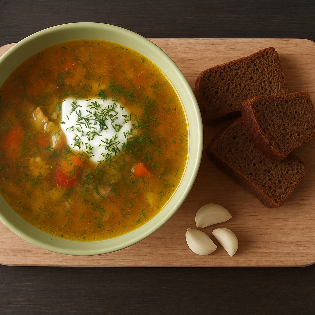 Рассольник с курицей