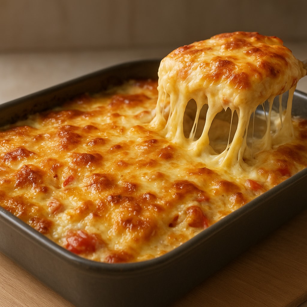 Рыба, запеченная с помидорами и сыром