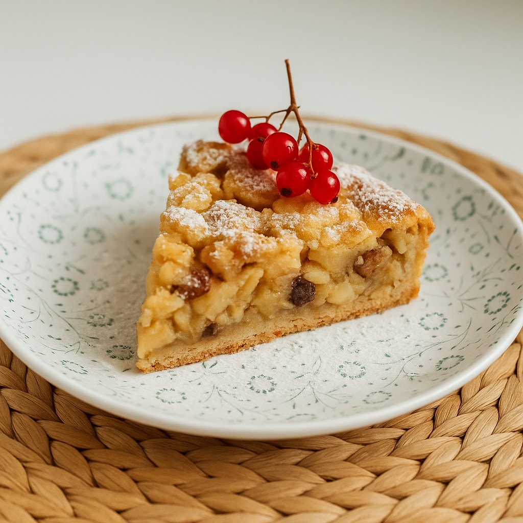 Шарлотка с яблоками, бананами и корицей
