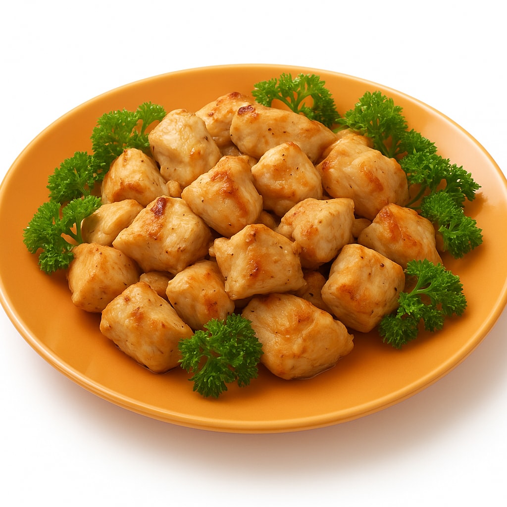 Золотистая жареная курица по-деревенски со специями