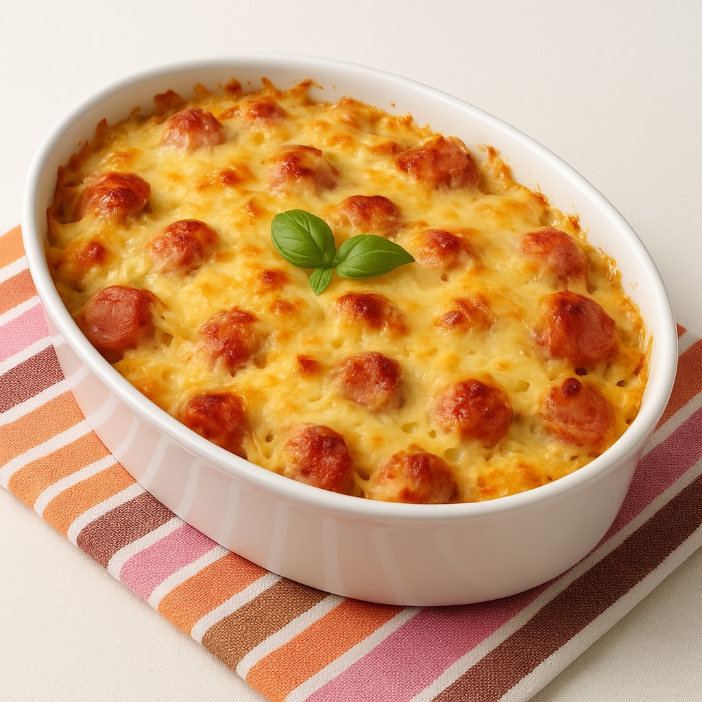 Запеченные макароны в сливочном соусе