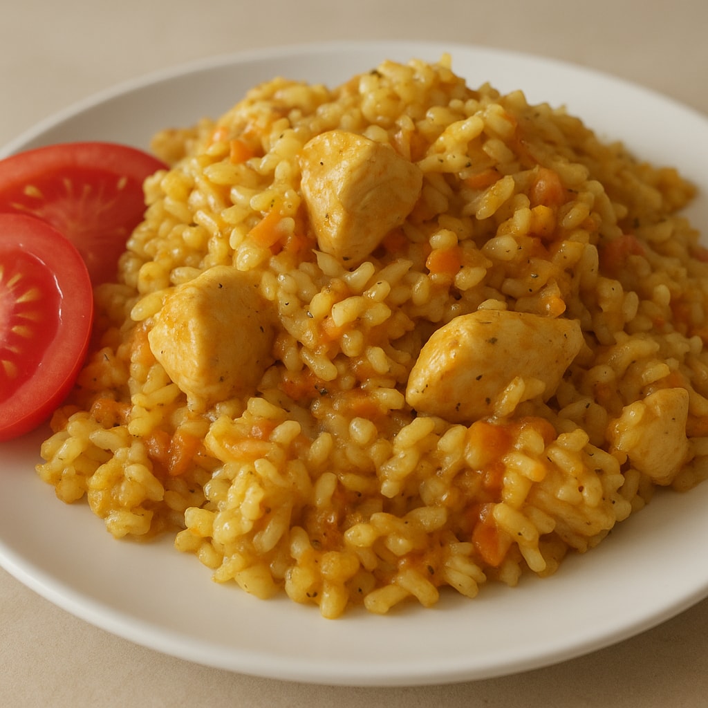 Плов с курицей на сковороде